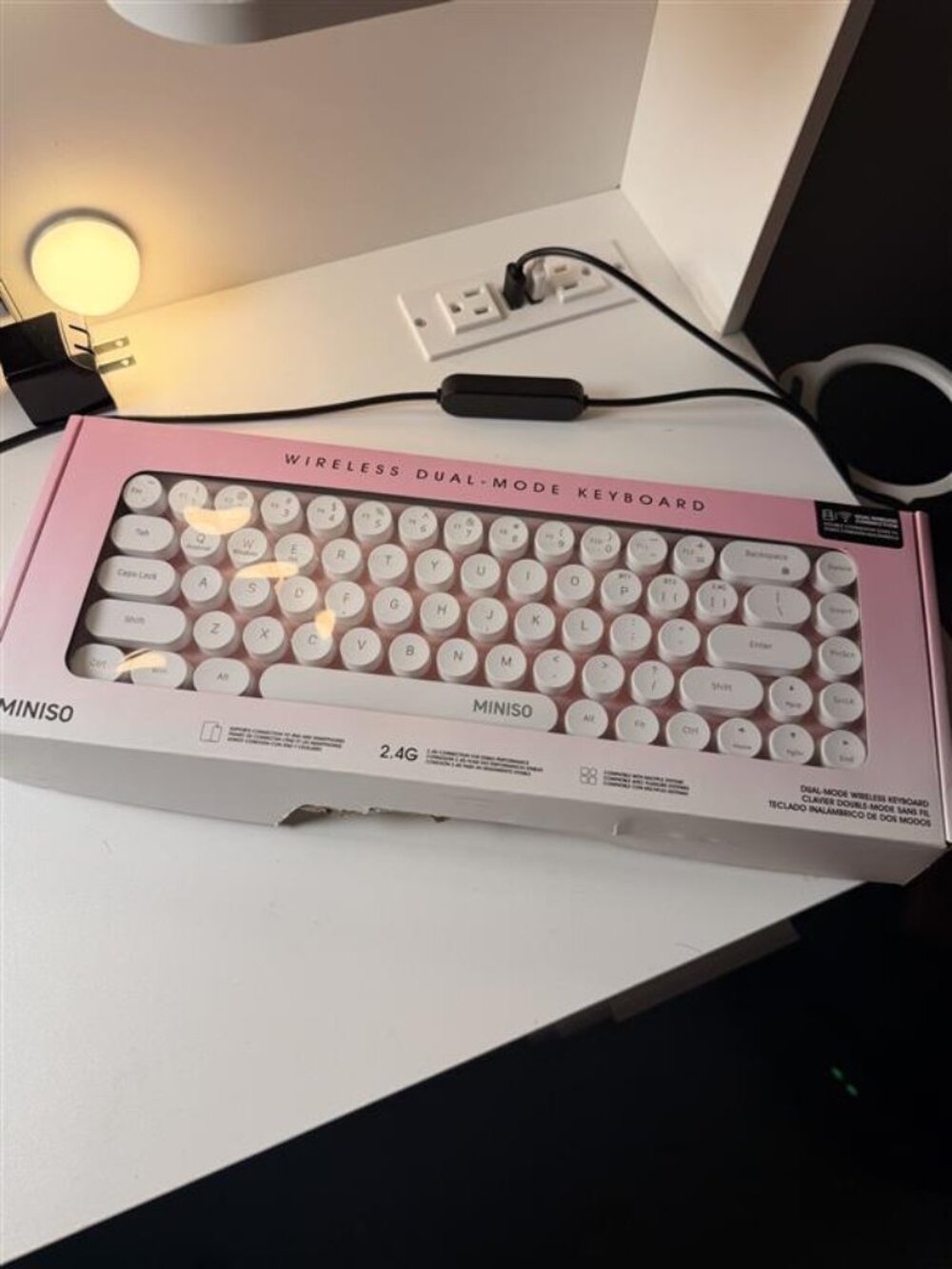 pink wireless keyboard